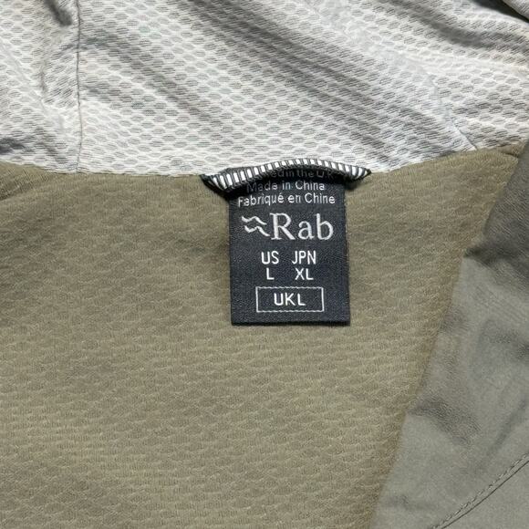 Rab Vapour-Rise Jacket Pertex Quantum Air Hooded Softshell Men’s L Green - Picture 6 of 11